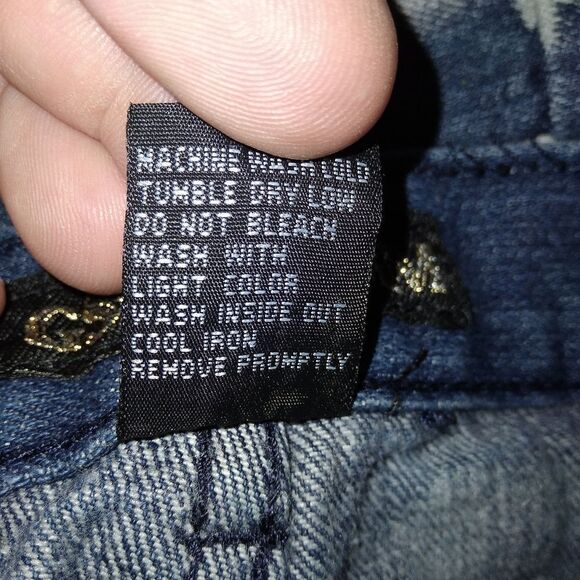 GS-115 Paint Splatter Moto Distressed Jeans Boys 14 - Picture 9 of 9